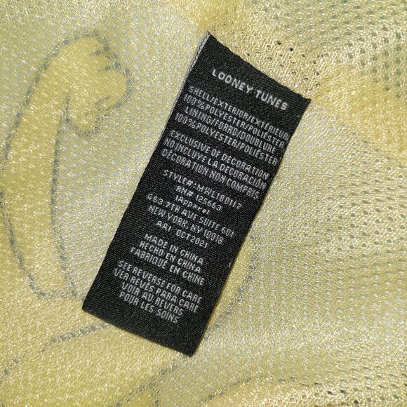 Members Only Looney Tunes Windbreaker Jacket Hoodie Medium Zip VGC - Picture 11 of 13